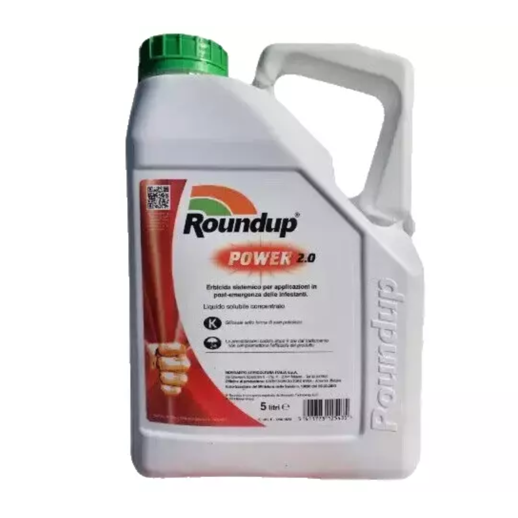 Roundup Power 2.0 - Diserbante totale sistemico 5 litri | Erbicida per infestanti foglia larga e stretta - NaturePro