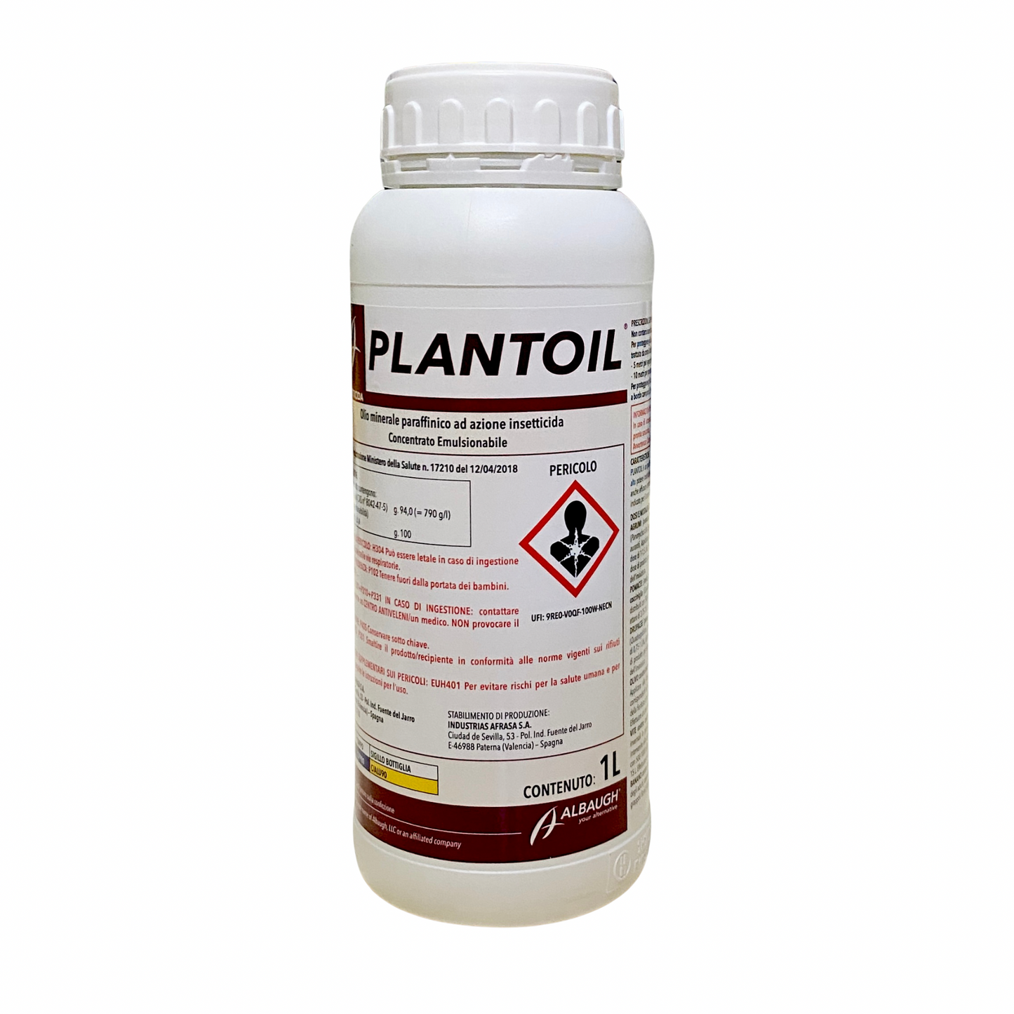 Plantoil - Olio minerale paraffinico 1L - Insetticida-acaricida biologico