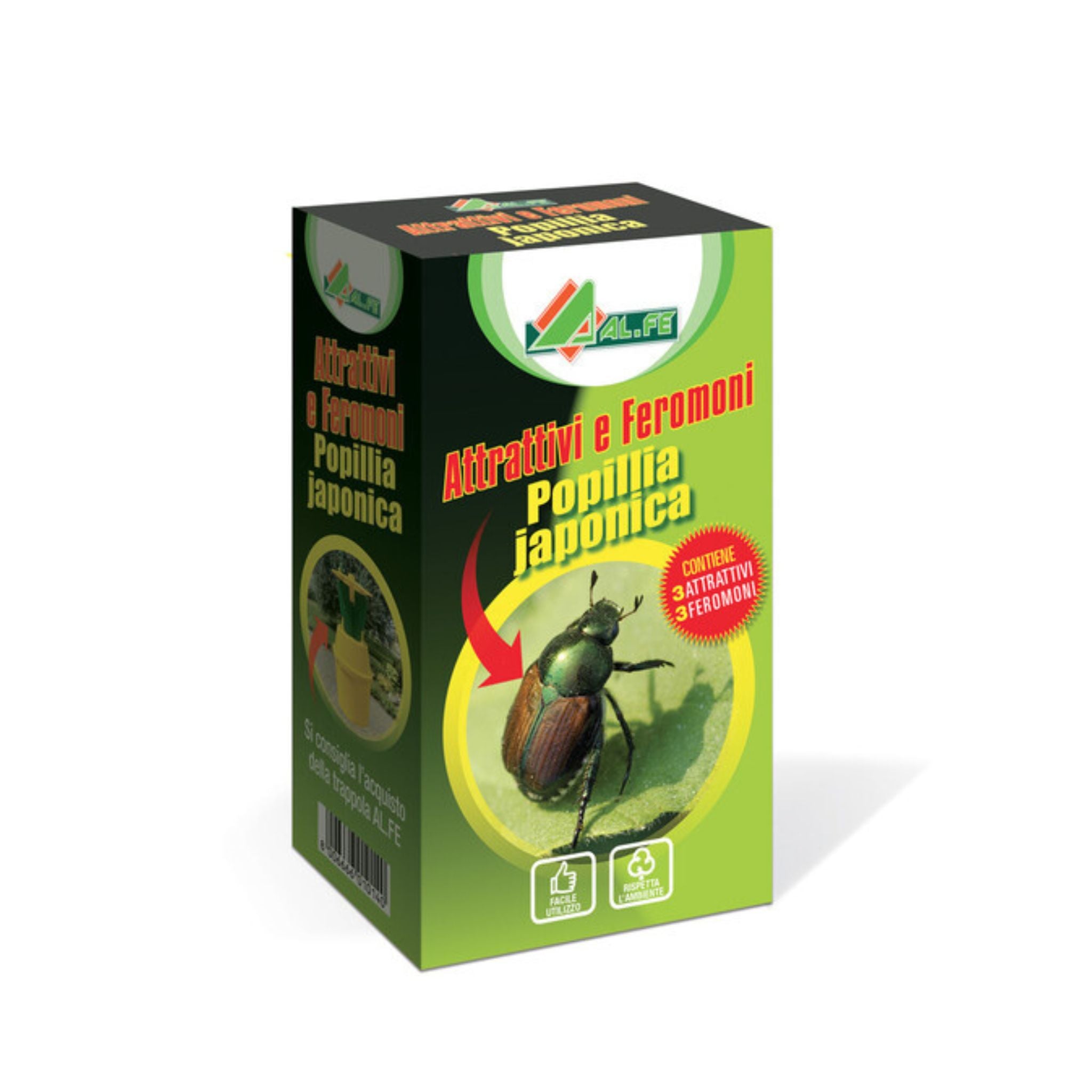 AL.FE 3 Attrattivi + 3 Feromoni Popillia japonica – ricarica per trappola ecologica - NaturePro