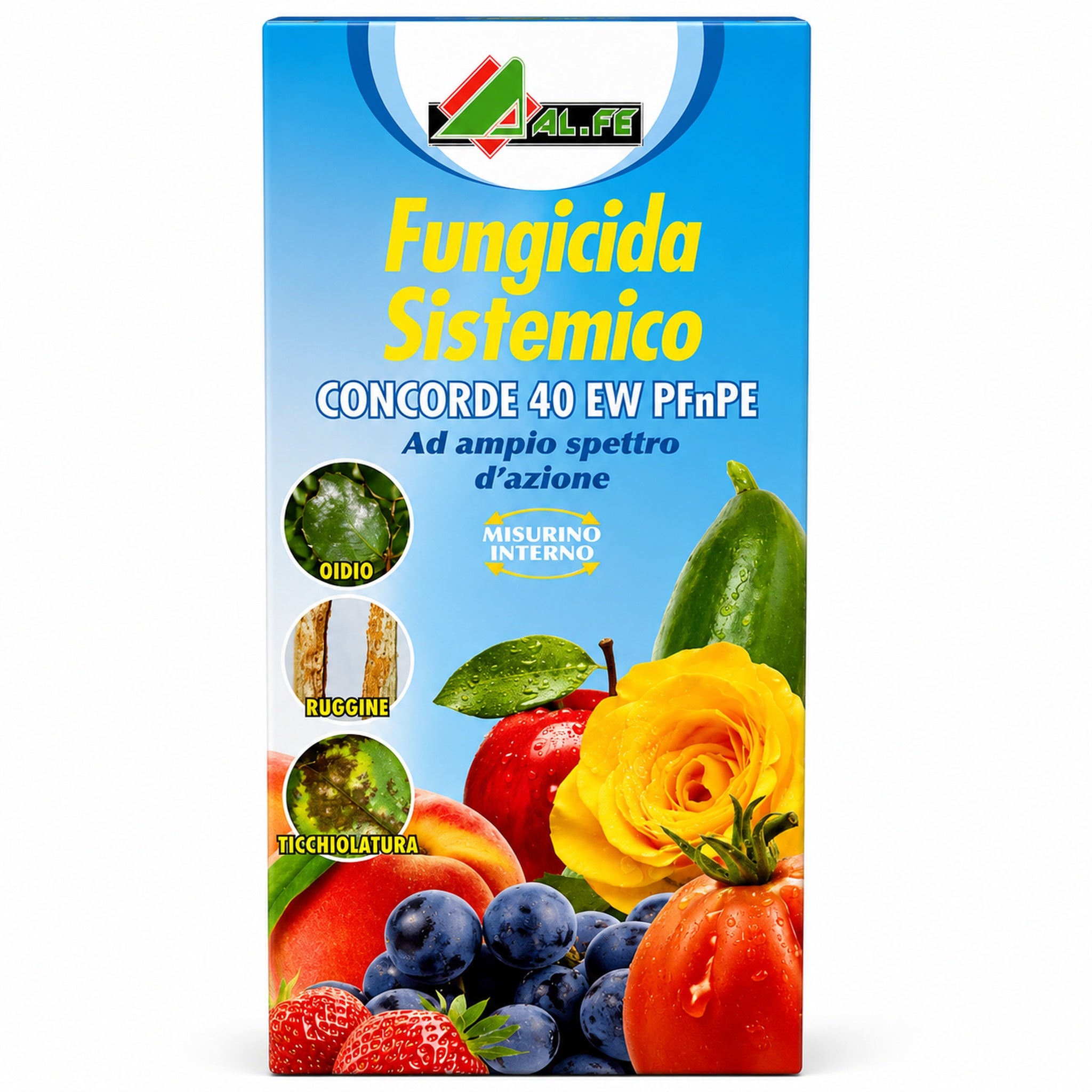 AL.FE Concorde 40 - Fungicida sistemico 250ml contro oidio, ruggine, ticchiolatura