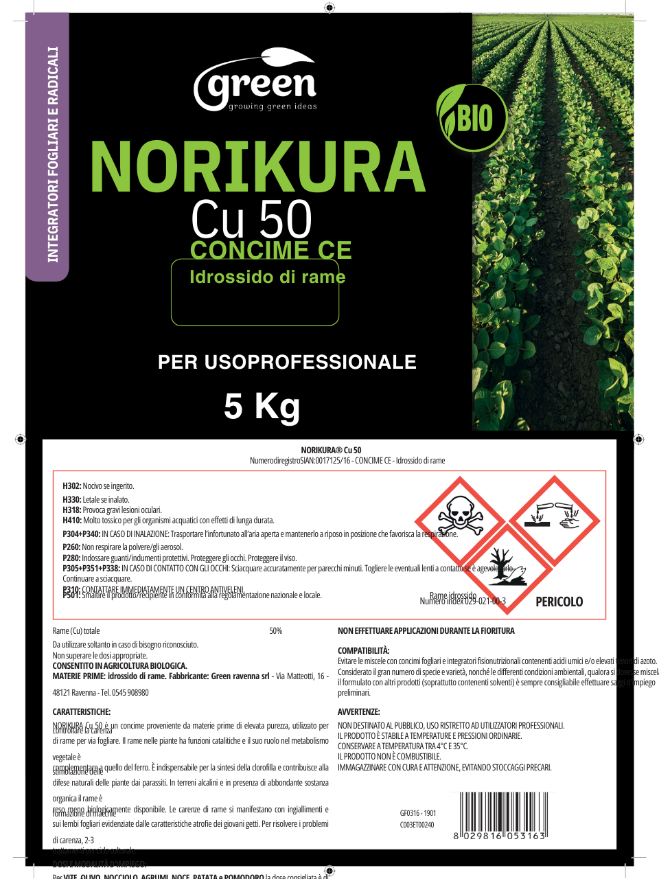 Set protezione ortaggi - Bacillus Thur.500gr. + Idrossido di rame 1kg
