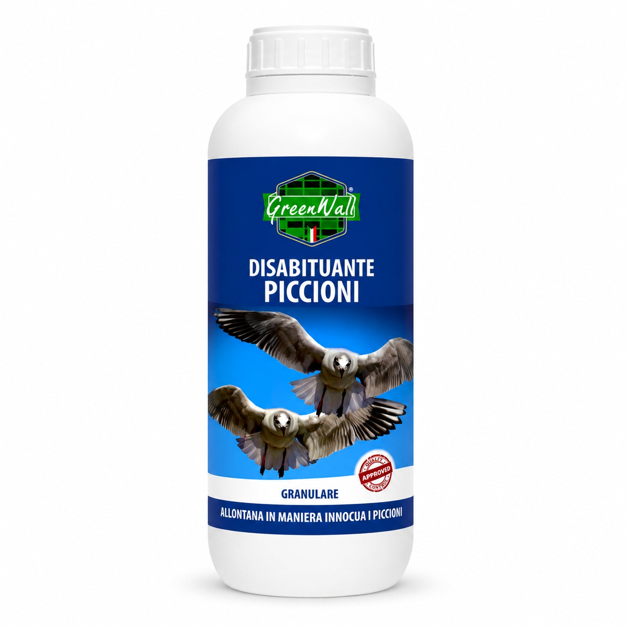 GreenWall Disabituante Piccioni Granulare 1 kg – repellente naturale a lunga durata - NaturePro