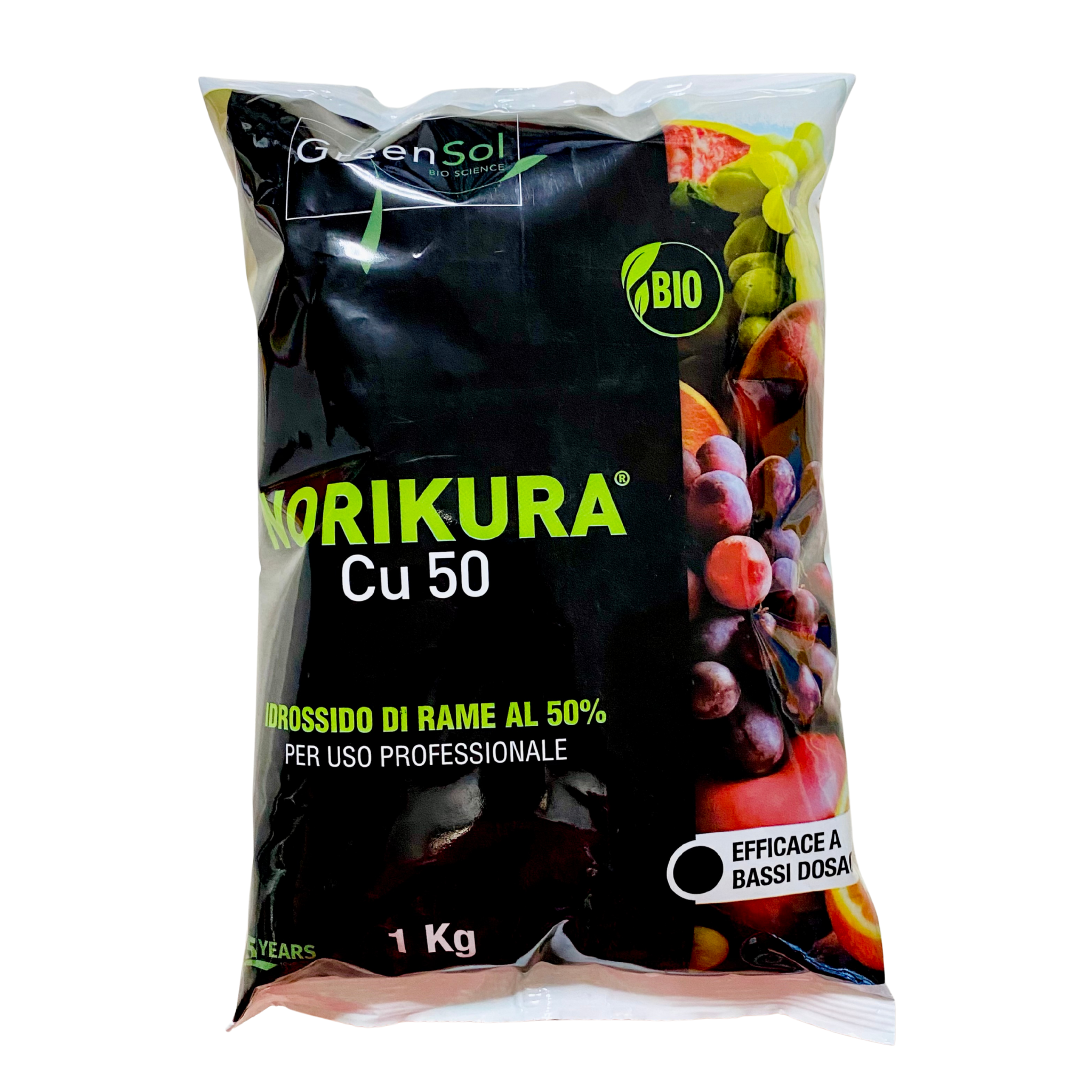 Idrossido di rame 1kg - Fungicida Bio - Norikura Cu 50% - Green - NaturePro