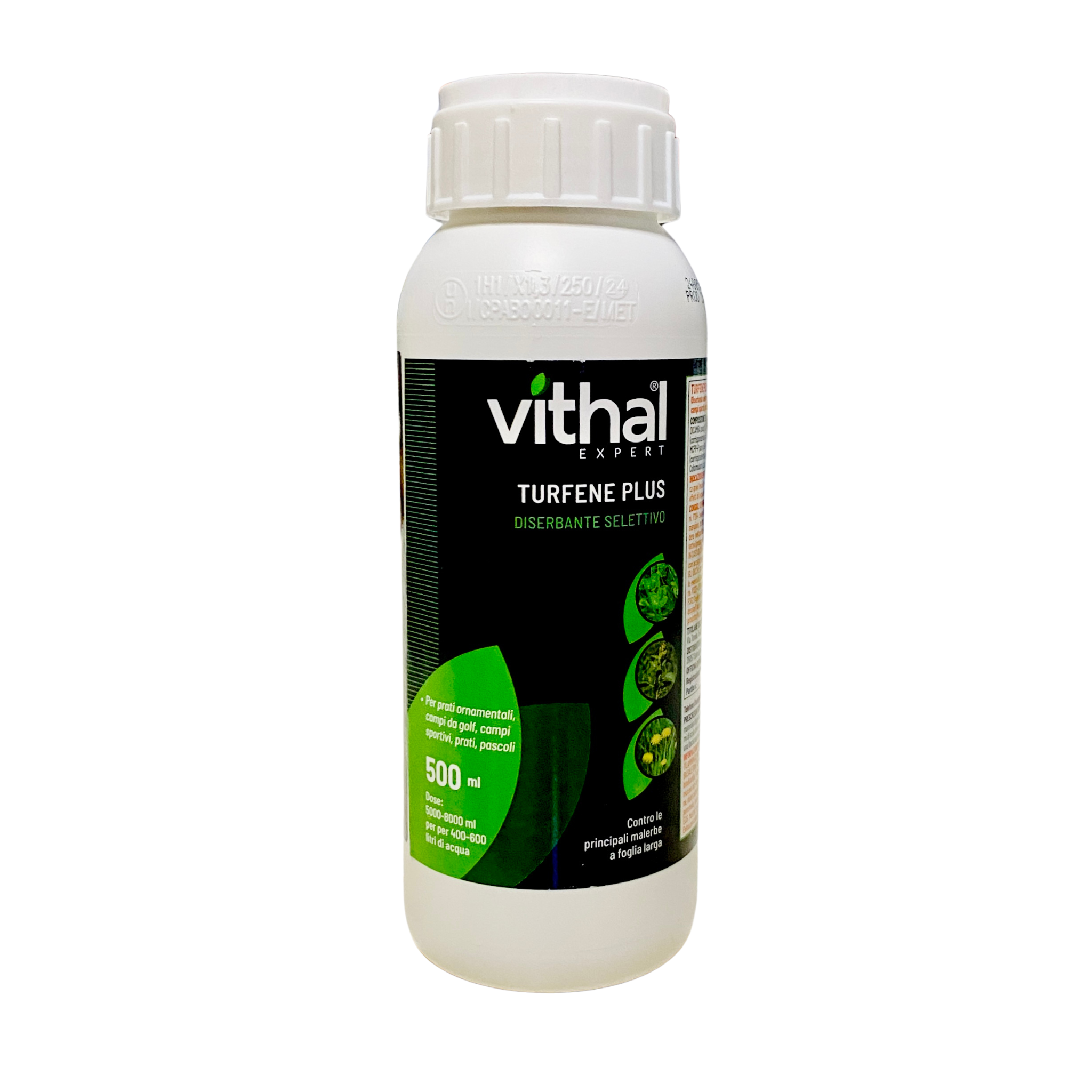 Turfene Plus 500 ml Vithal | Diserbante Selettivo per Prato | Efficace contro Infestanti a Foglia Larga - NaturePro