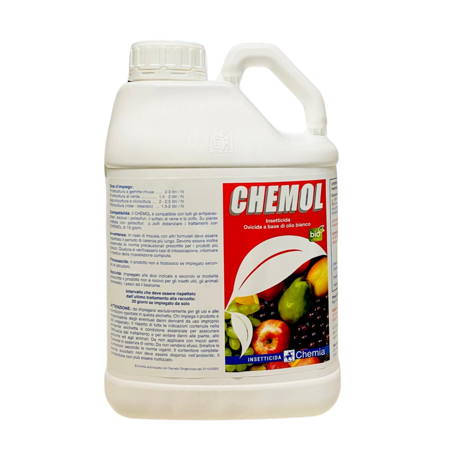 Olio bianco Chemol 5L - Insetticida Bio contro cocciniglia,afidi e acari - NaturePro