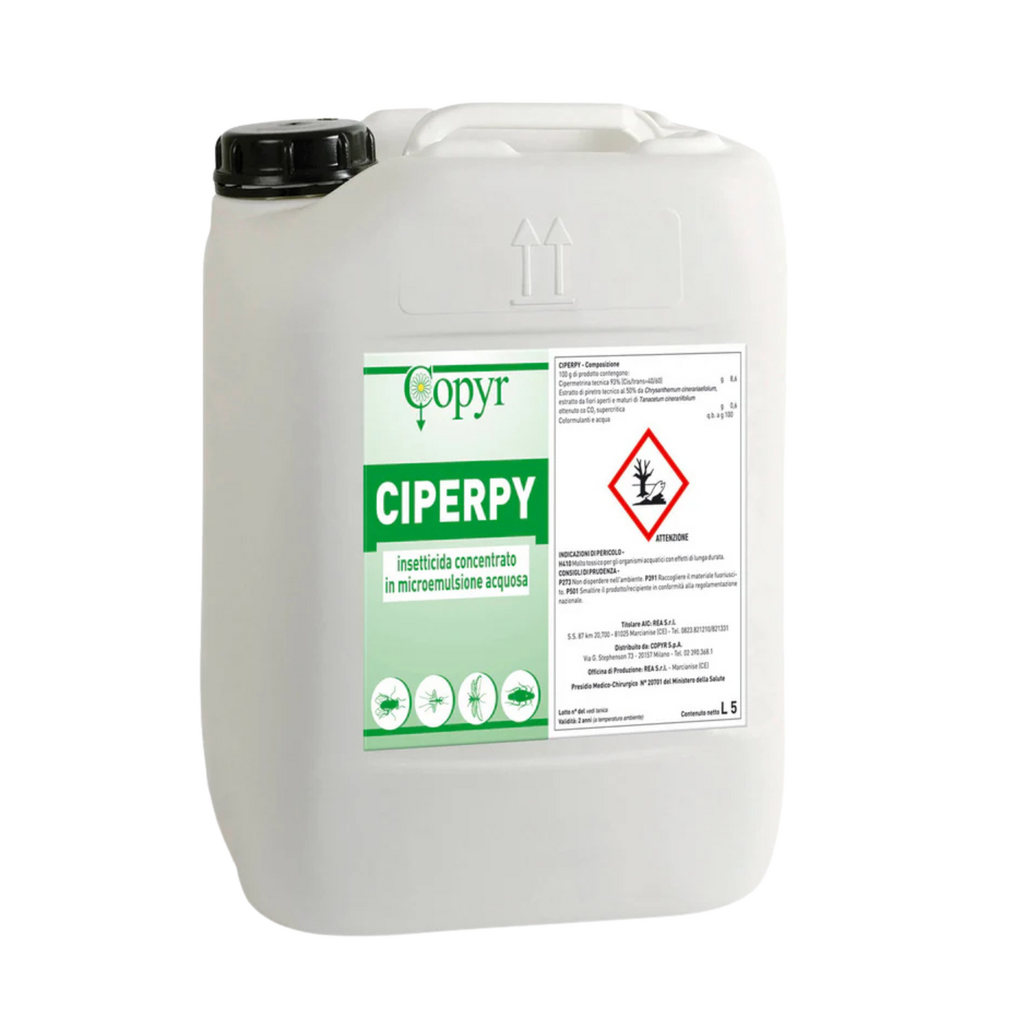 Insetticida uso civile e domestico Cipery 5 litri
