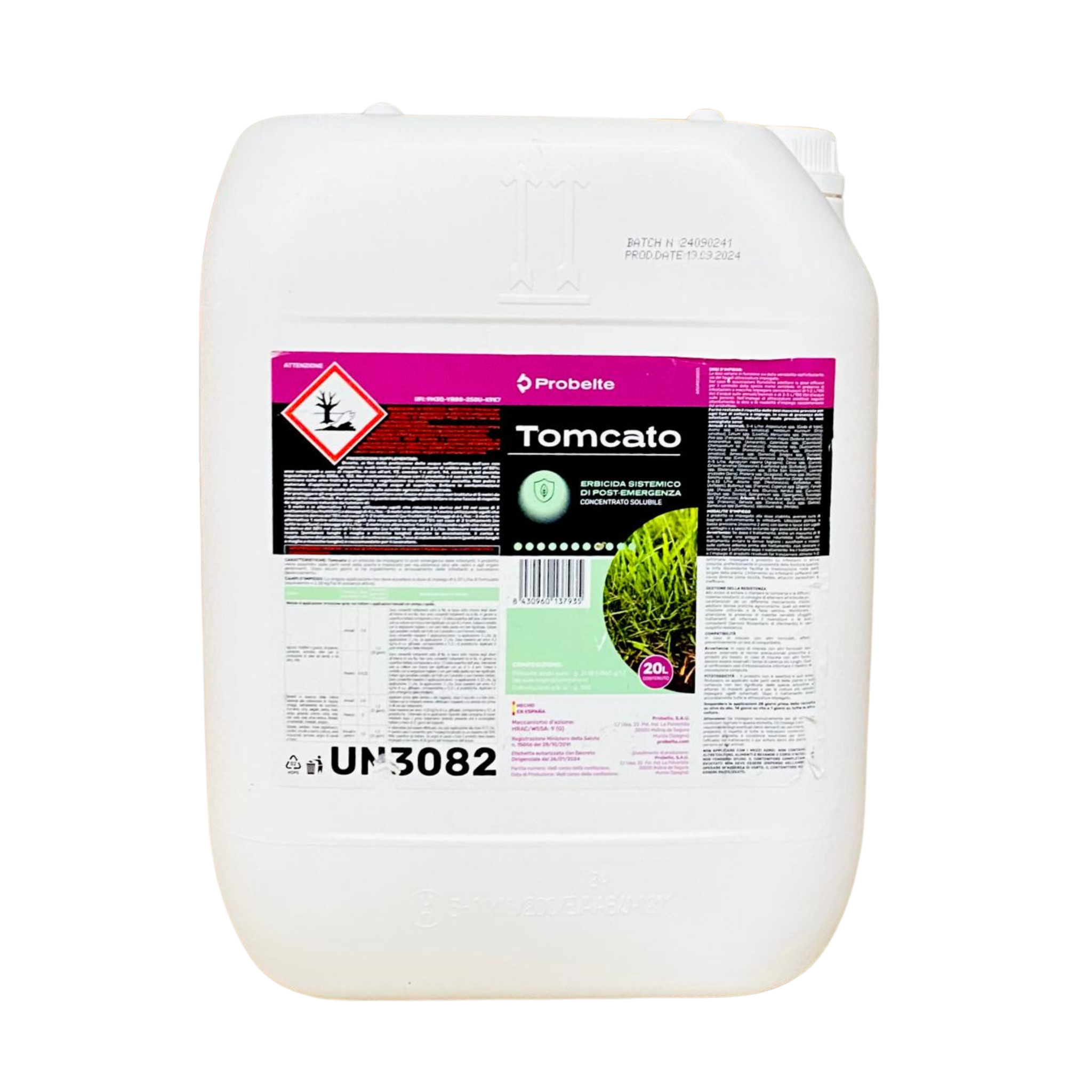 Diserbante a base di glifosate 360 da 20 litri Tomcato sistemico - NaturePro