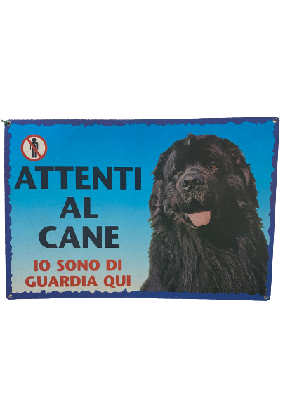 Cartello Attenti al cane - NaturePro