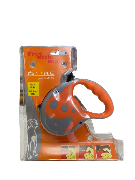 Guinzaglio estensibile con corda 0-3.5 mt - NaturePro