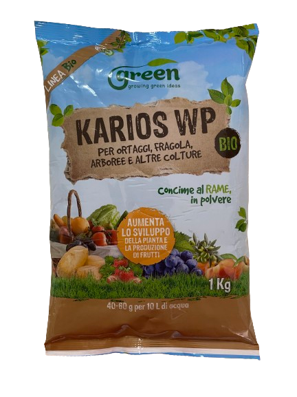Karios Concime Bio Ossicloruro di Rame e Boro - Fungicida per orto e frutteto – Formato 1 kg - NaturePro