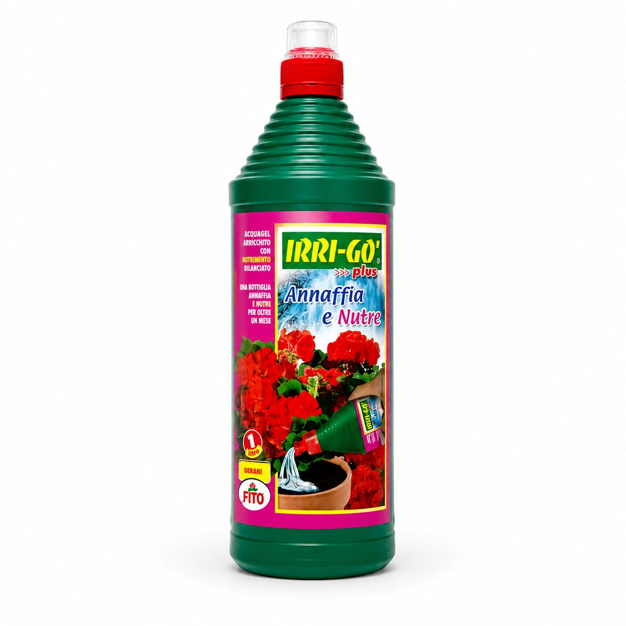 FITO IRRI-GÒ Plus Gerani 1 L – Acqua Complessata Annaffia e Nutre - NaturePro