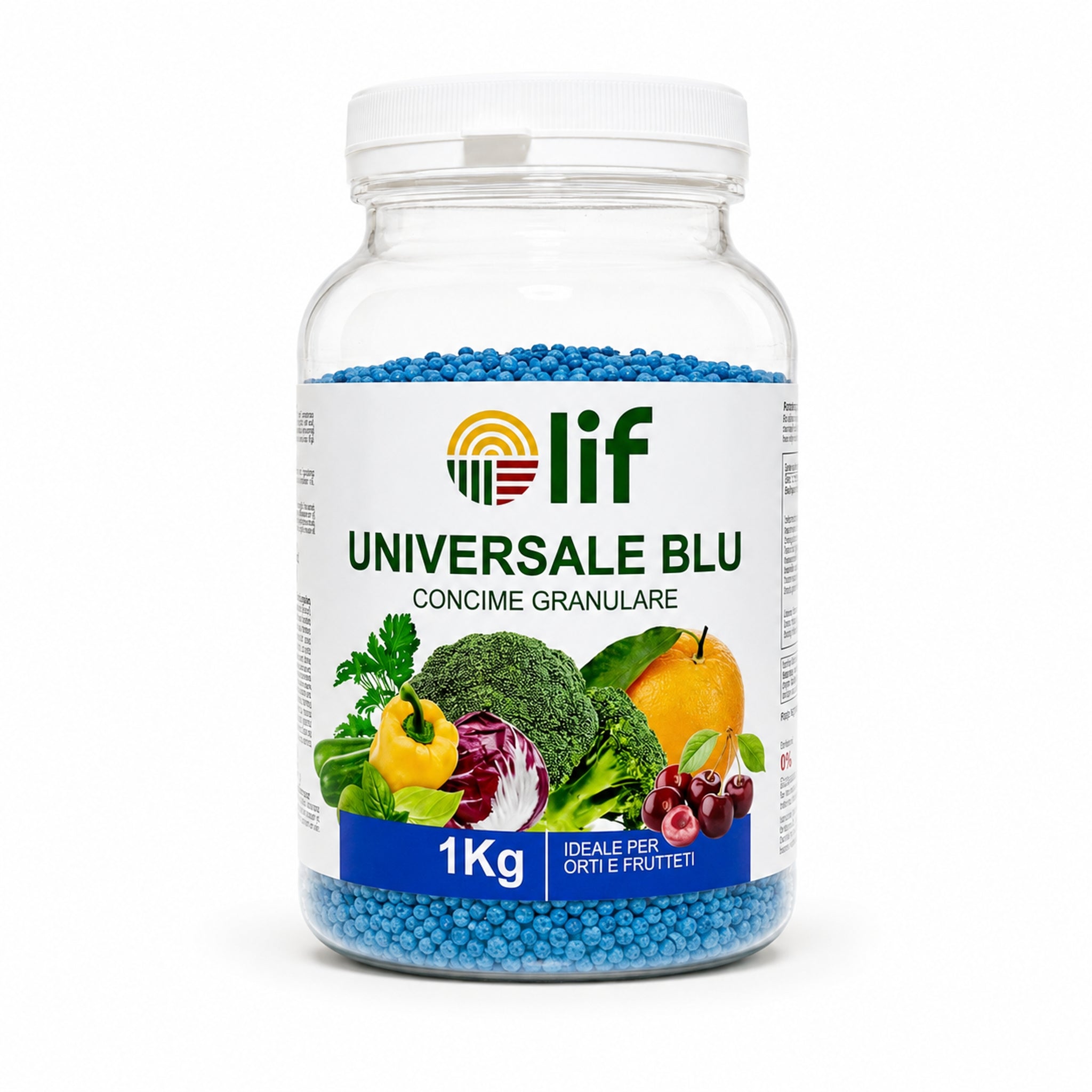 LIF Concime Universale Blu Granulare 1 kg – Fertilizzante per Orto, Prato e Frutti