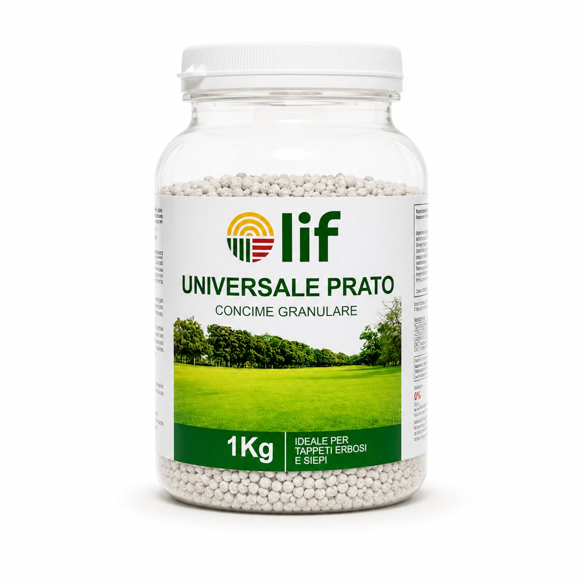 LIF Concime per Prato Bio 1 kg – Concime Granulare per Tappeti Erbosi, Siepi e Giardino
