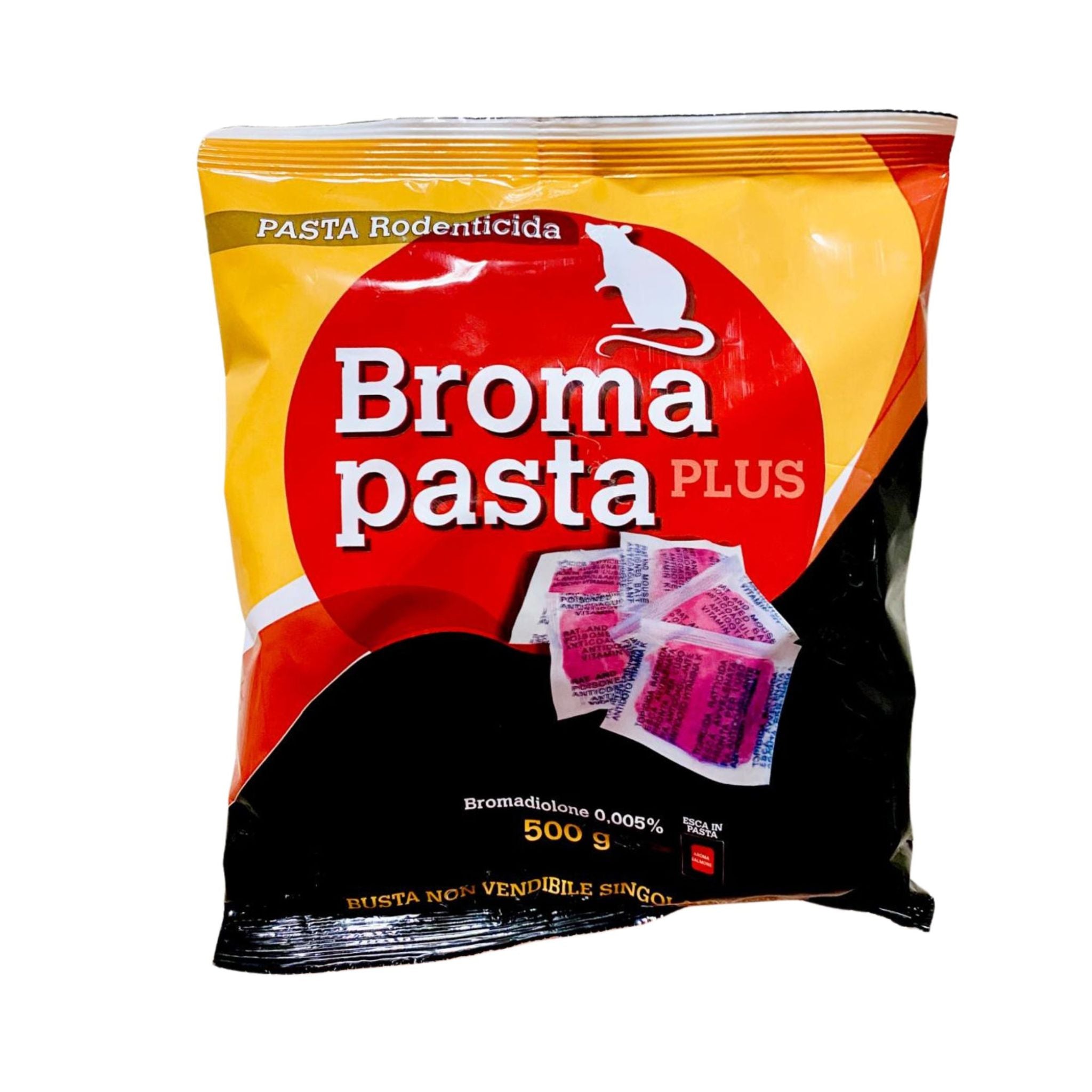Topicida Broma Pasta Plus 500g | Rodenticida pronto all’uso | Esca ad alta appetibilità - NaturePro