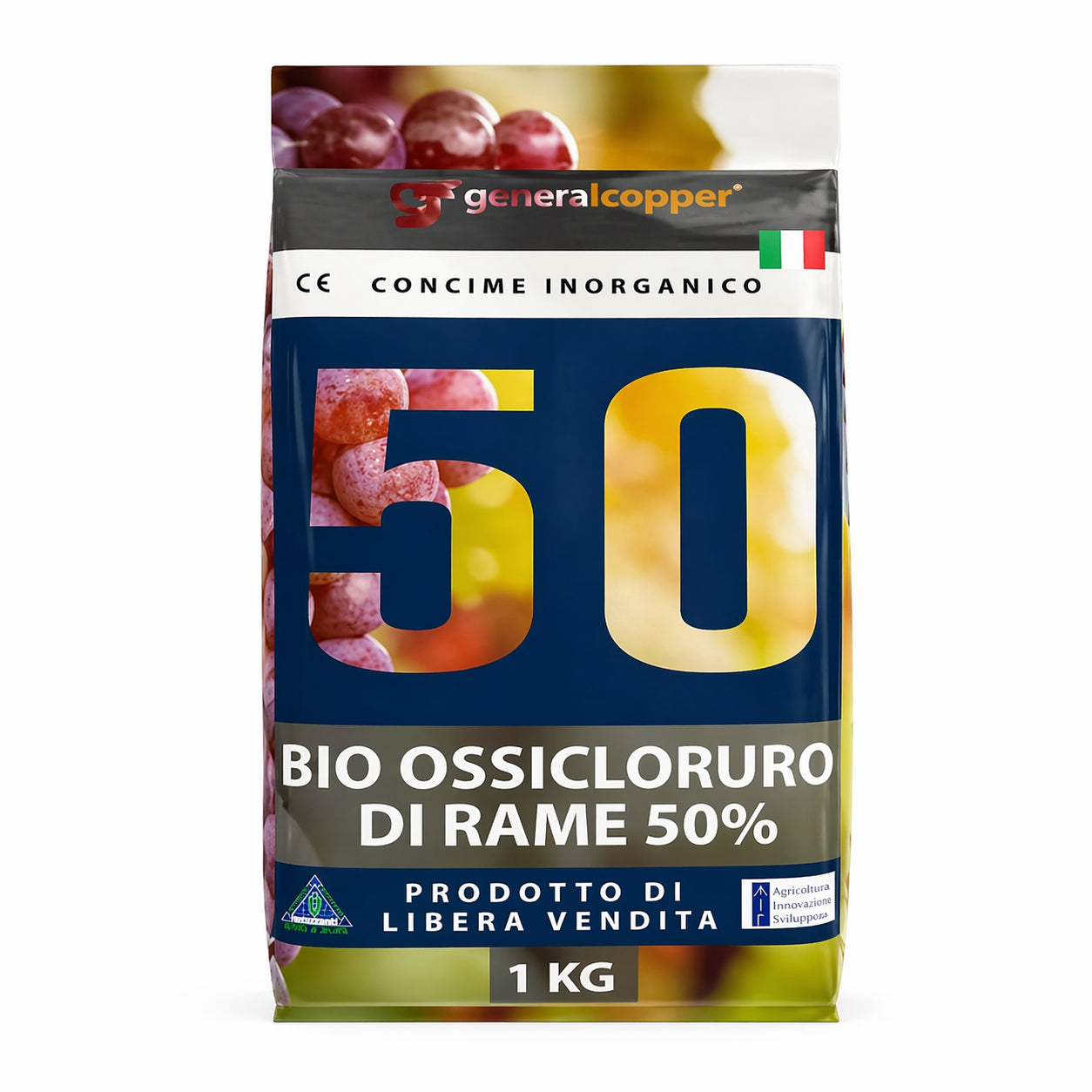 Ossicloruro di rame 50% kg 1 e 5 – concime rameico (Cu) 50% – Fungicida biologico