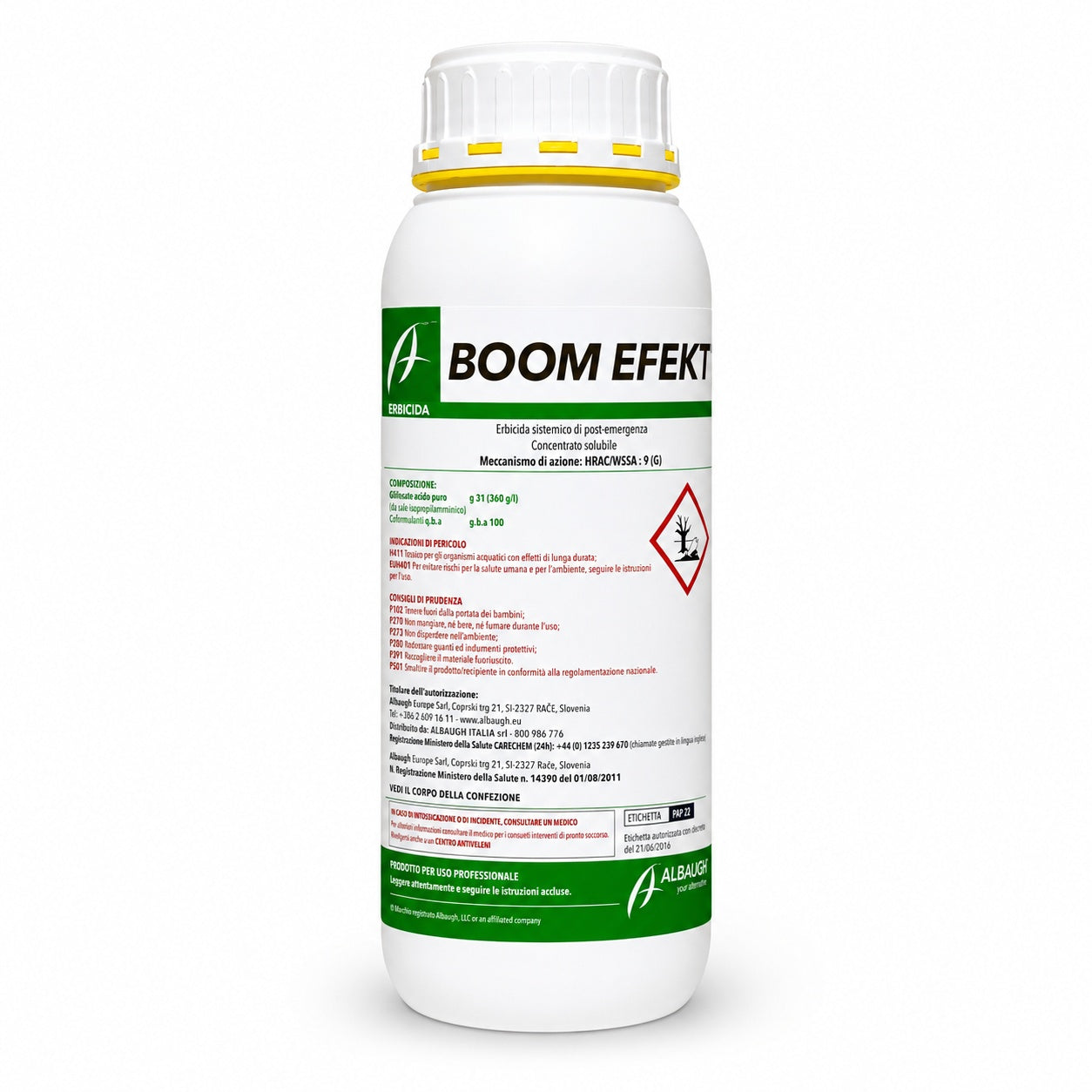 Diserbante sistemico Boom Efekt 1 L | Erbicida totale a base di glifosate di post-emergenza - NaturePro