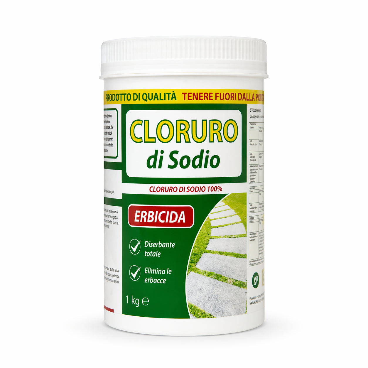 Cloruro di Sodio 1 kg – Erbicida Naturale 100% per Agricoltura