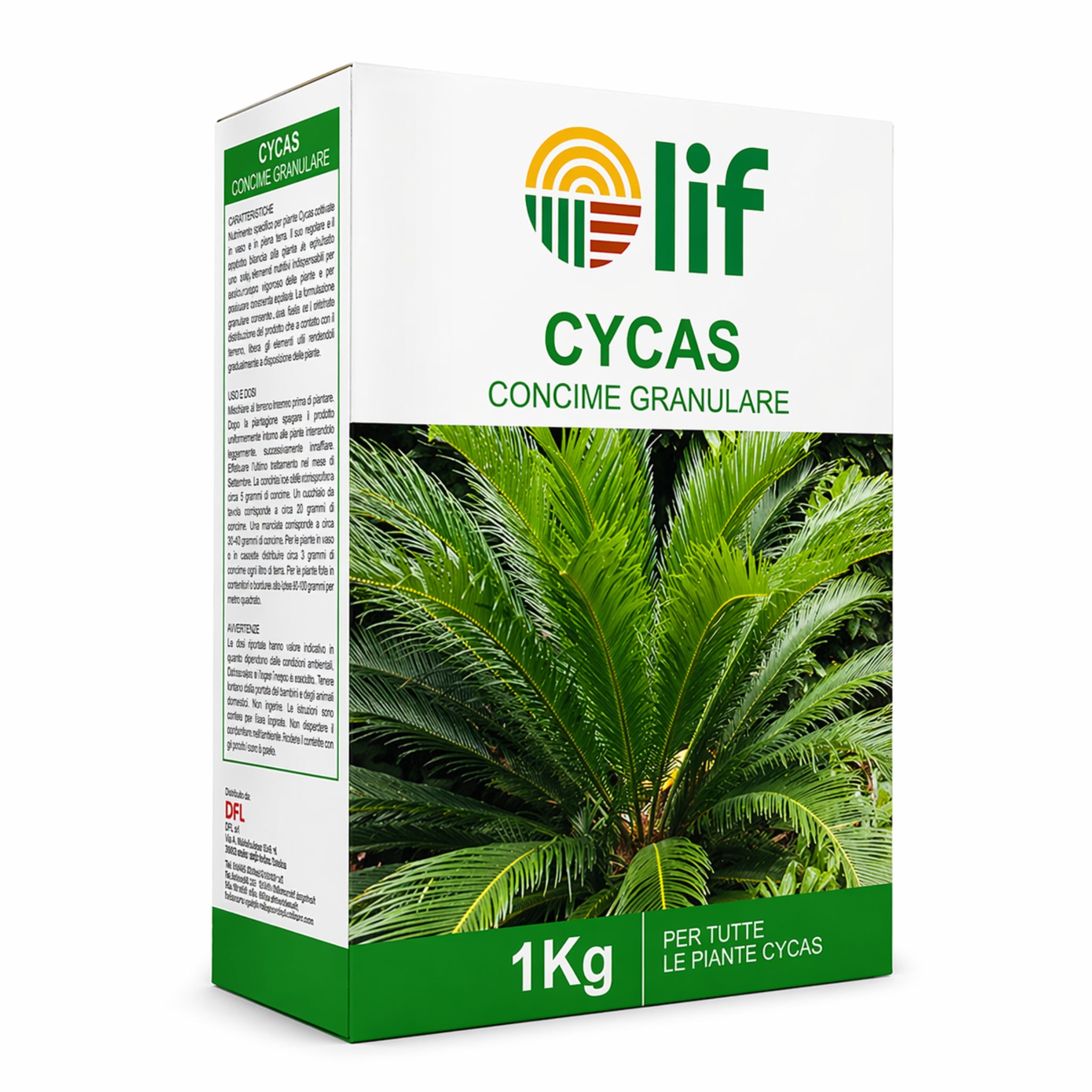Concime granulare Cycas LIF 1 kg – concime specifico per cycas e palme - NaturePro