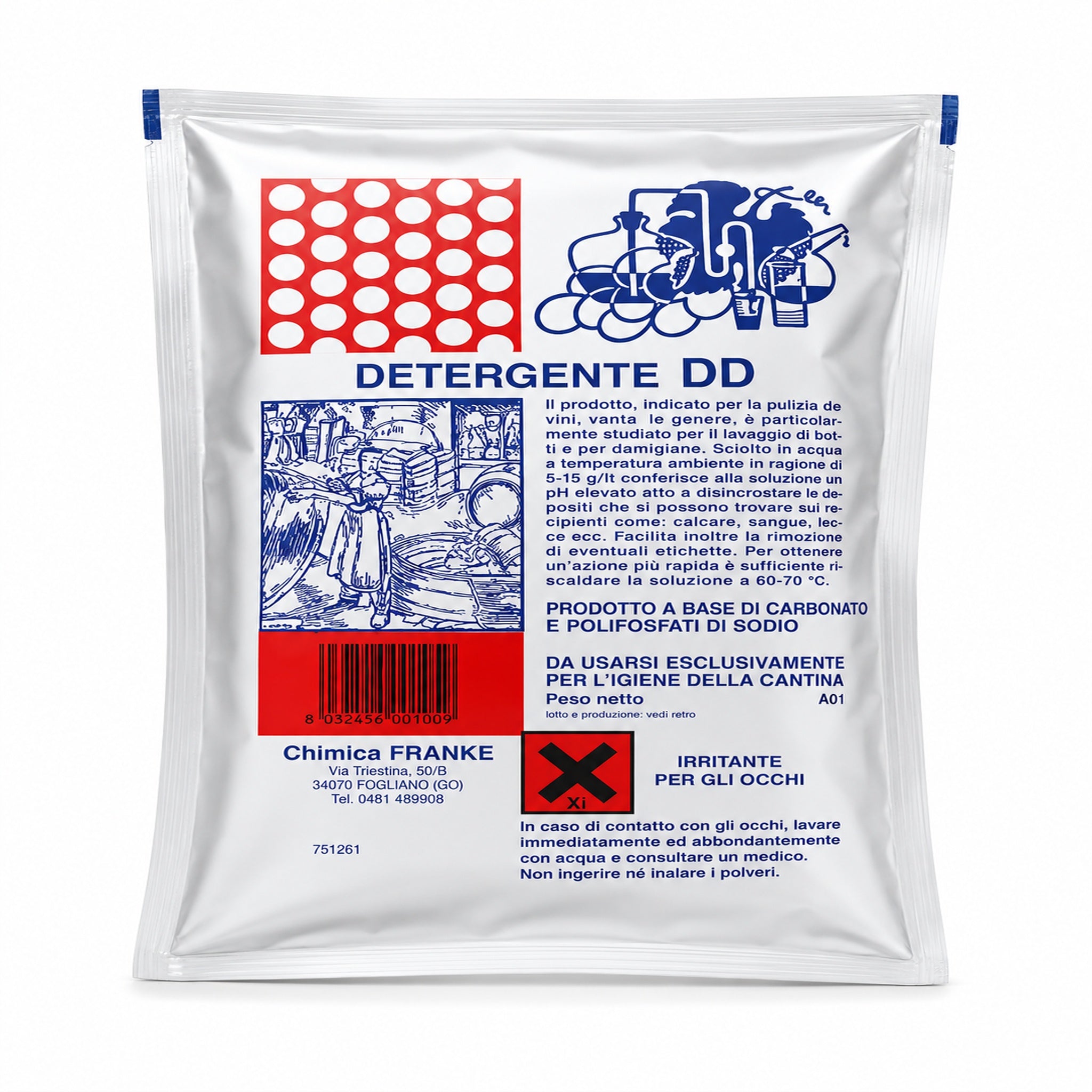 Detergente DD per l'igiene della cantina 1 kg - NaturePro