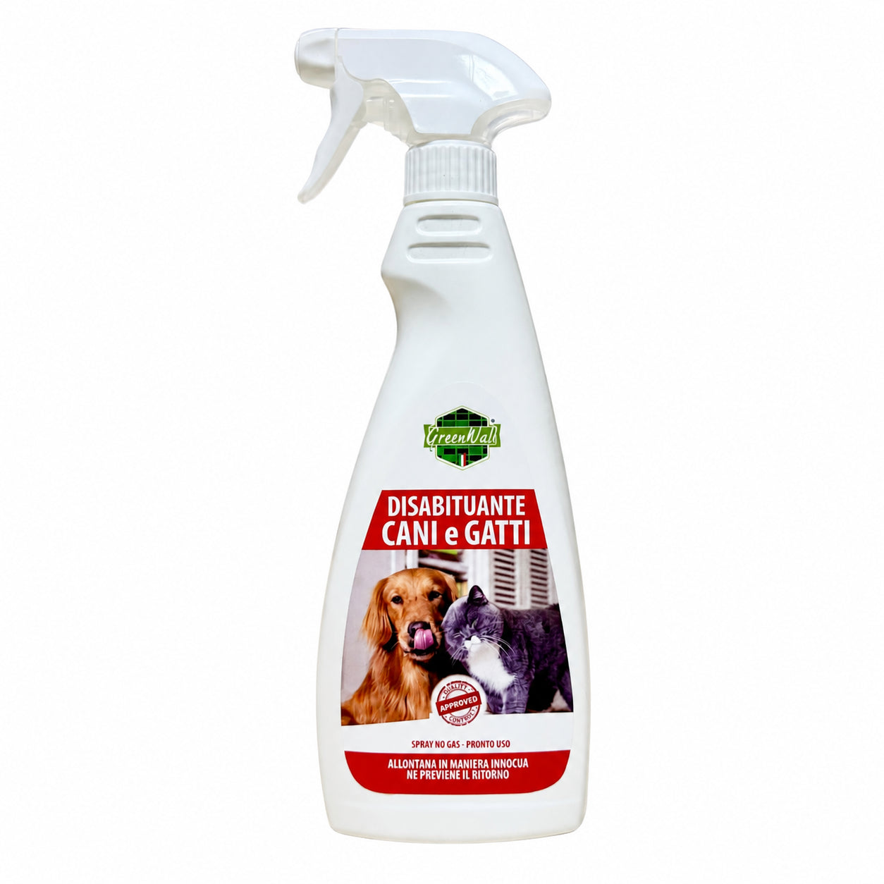 GreenWall Disabituante Cani e Gatti Spray 500 ml – repellente naturale - NaturePro