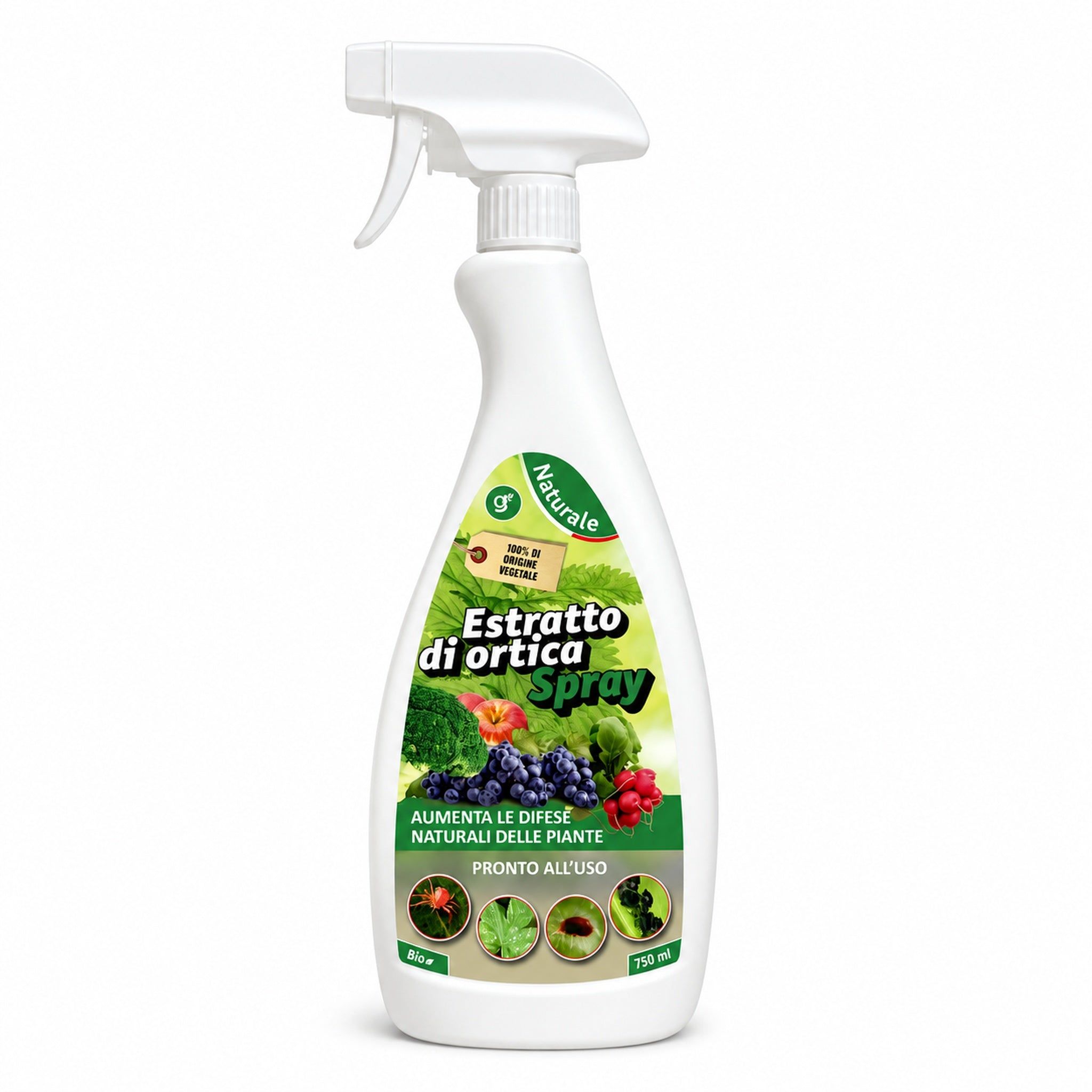 Estratto di Ortica Spray 750 ml – Pronto all’Uso, Protezioni Bio contro Afidi, Acari e Mosche Bianche