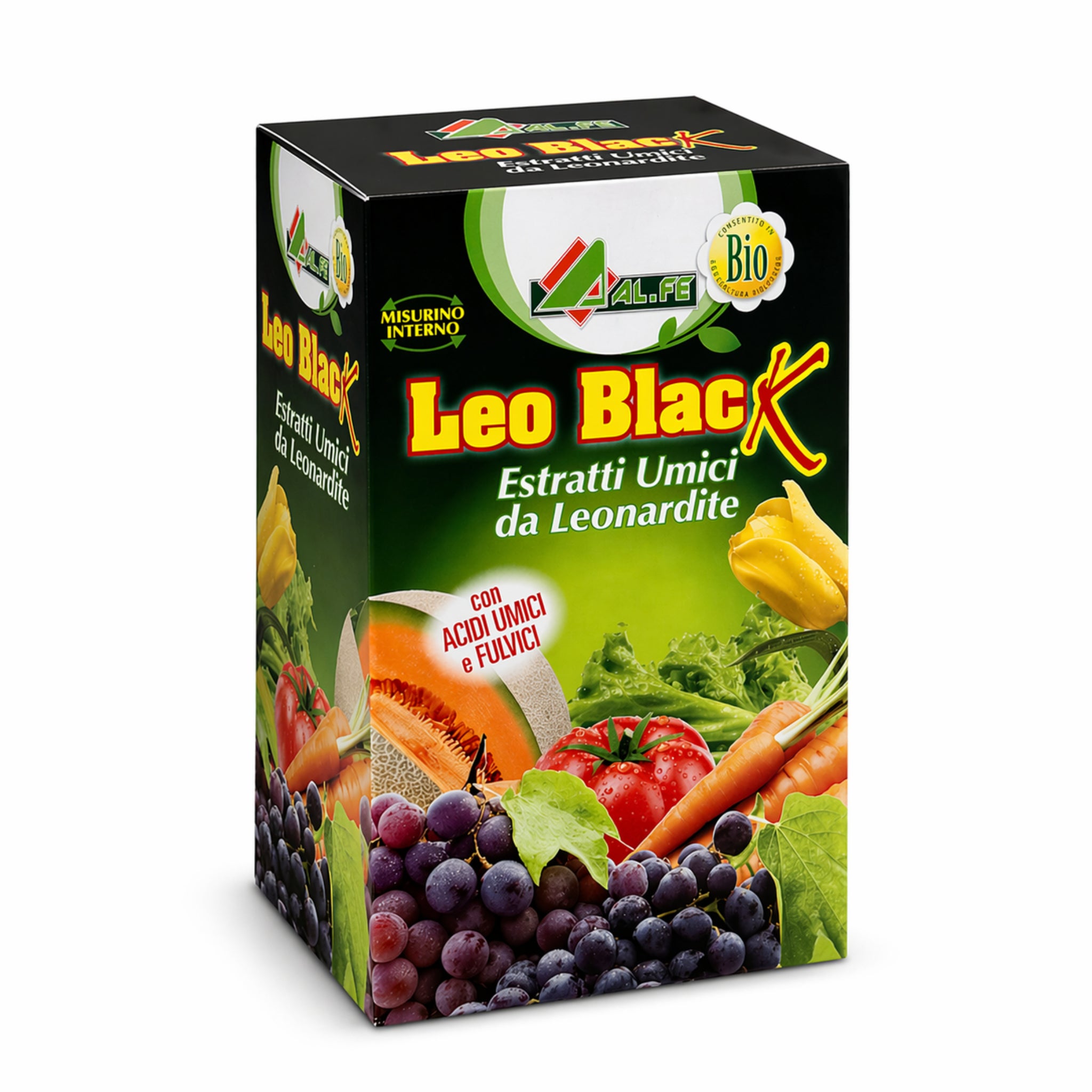 Leo Black K 250 g Al.Fe - Concime Biostimolante - Estratti Umici e Potassio