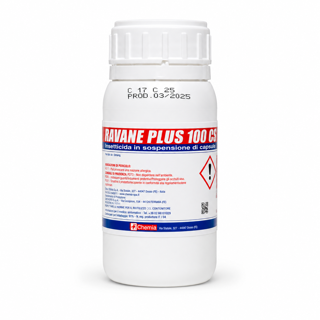 Ravane Plus 100 CS insetticida a largo spettro 1 L - lambda-cialotrina - NaturePro