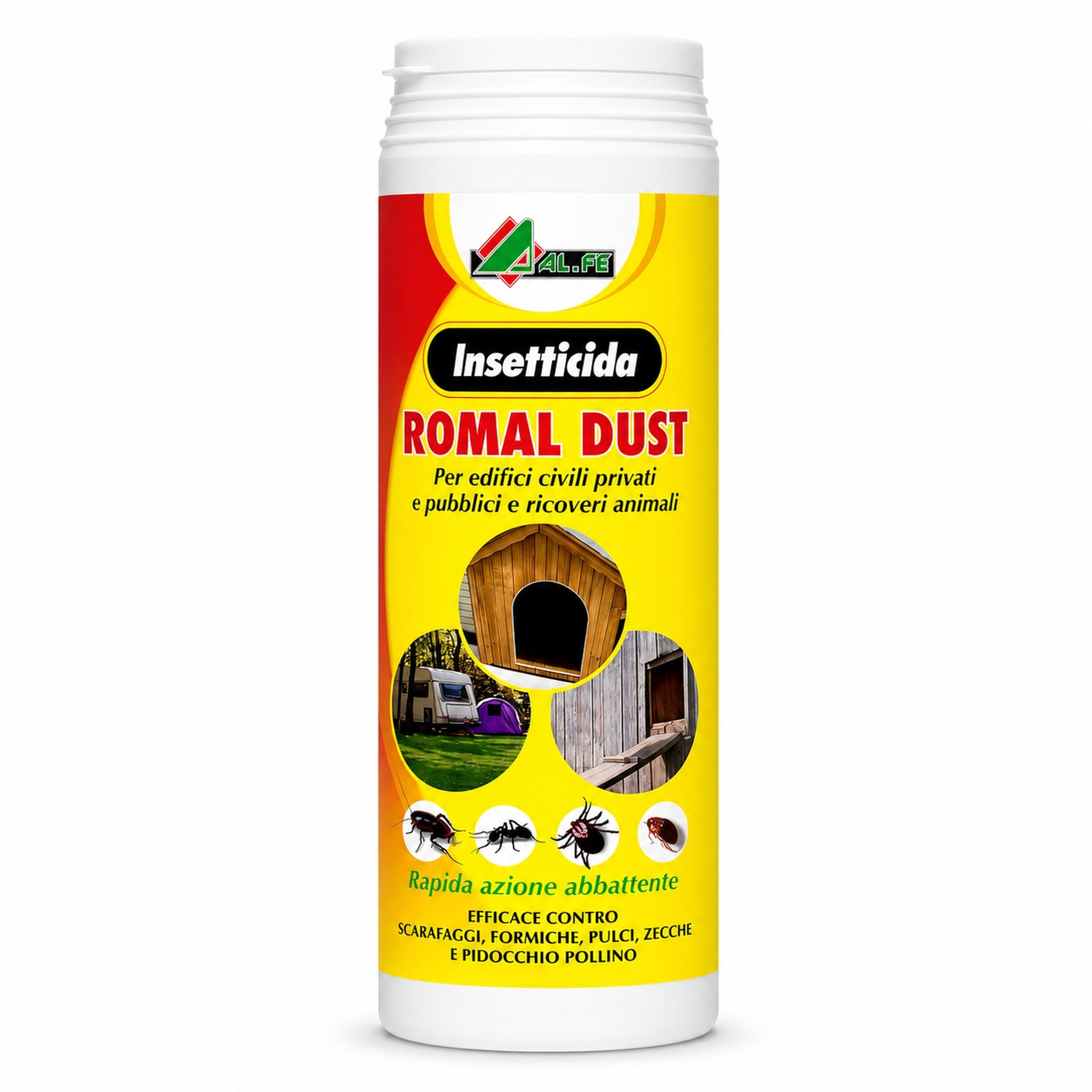 AL.FE Romal Dust 1 kg | Insetticida pronto uso contro insetti striscianti per interni