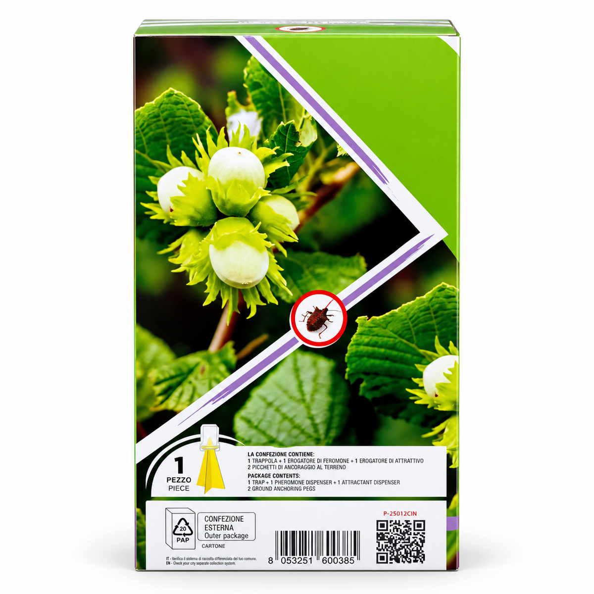 CYMATRAP® GARDEN Trappola per Cimice Asiatica – Trappola a Feromoni Pronta all’Uso, Senza Insetticidi, Non Tossica, per Orto e Piccoli Frutteti