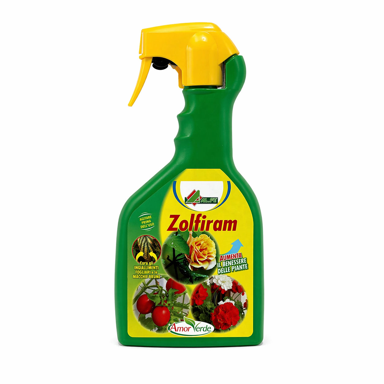 Al.Fe Zolfiram Fungicida Bio Spray 750ml – Concime Fogliare con Rame, Manganese, Zolfo e Ferro