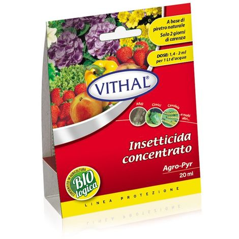 Vithal insetticida concentrato a base di piretro Bio