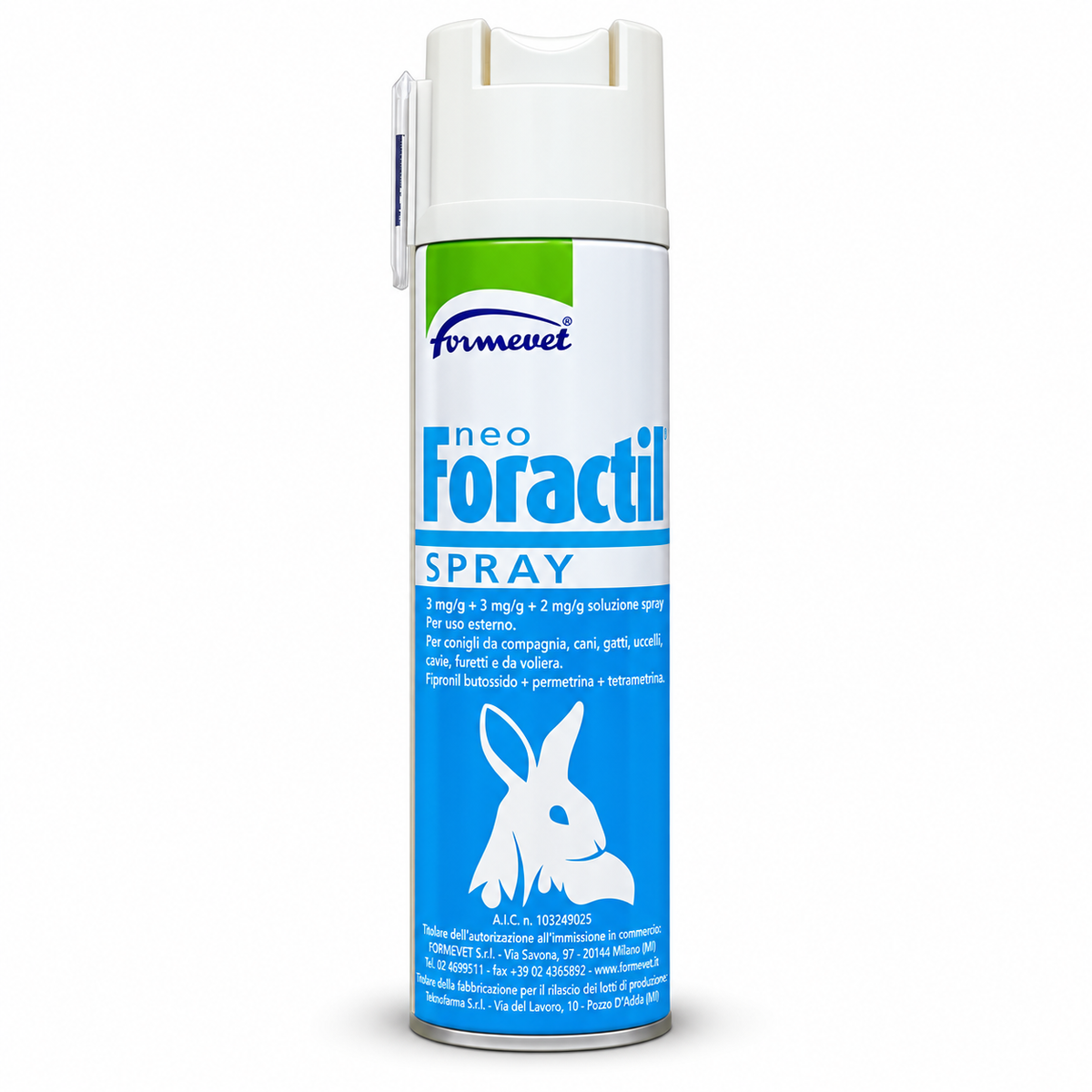Foractil Spray ectoparasiticide for rabbits dogs cats and birds