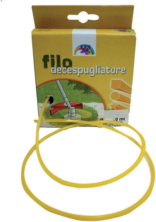 Filo decespugliatore 3.3x15mt,tondo/quadro - NaturePro
