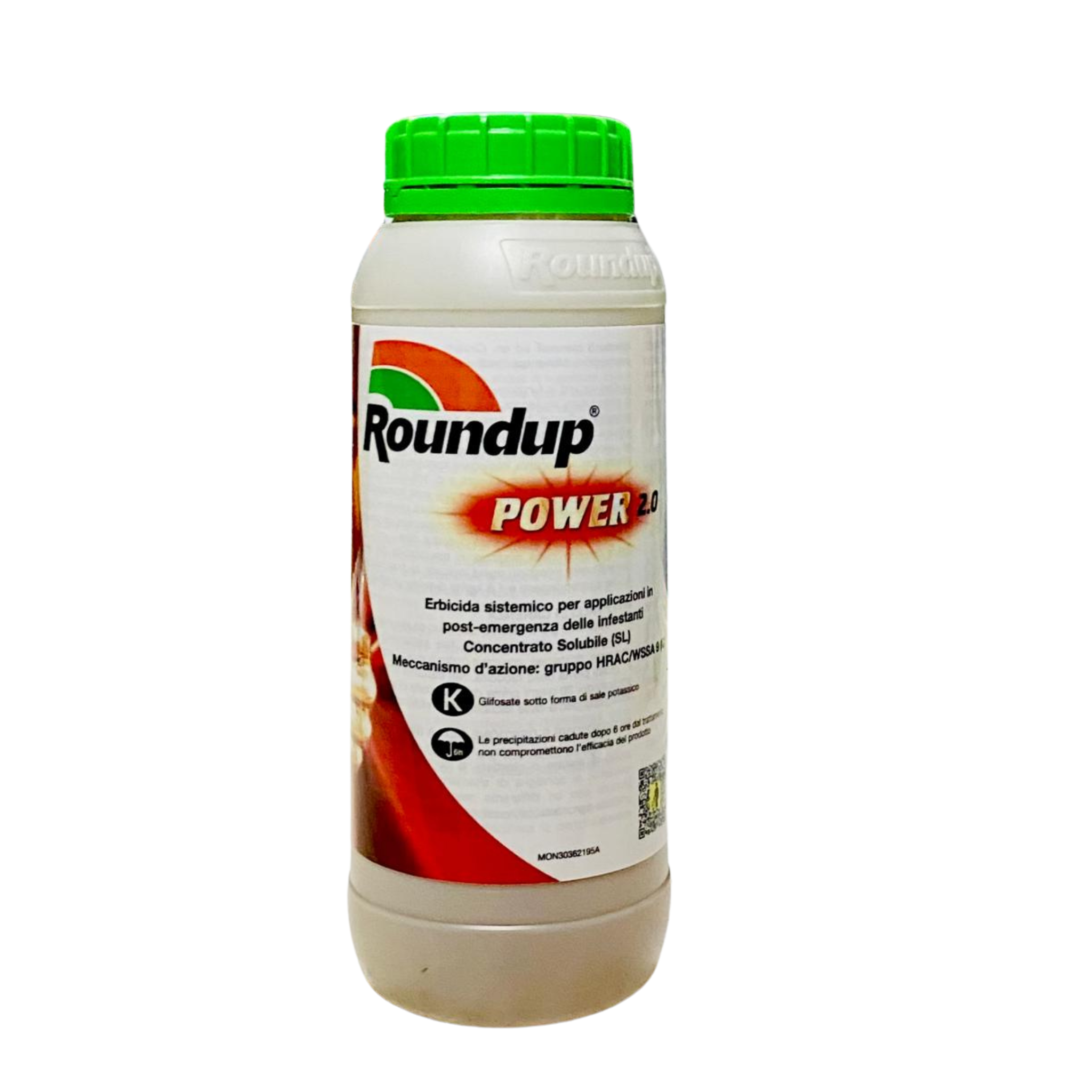 Roundup Power 2.0 - Diserbante totale sistemico 1 litro | Erbicida per infestanti foglia larga e stretta - NaturePro