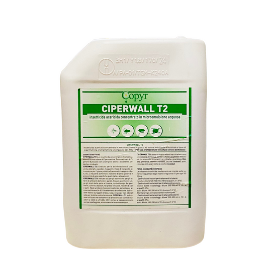 Ciperwall T2 insetticida uso civile e domestico da 5 lt