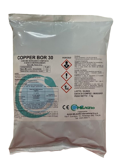 Copper Bor 30 fertilizer based on copper oxychloride