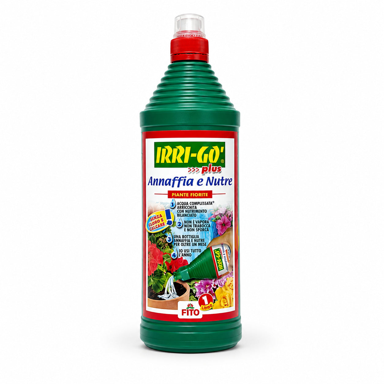 FITO IRRI-GÒ Plus Piante Fiorite 1 L – Acqua Complessata con Nutrimento - NaturePro