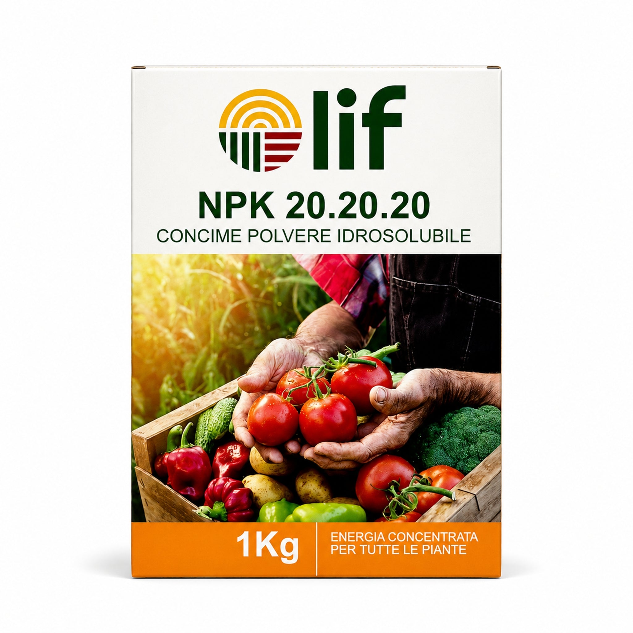 Lif NPK 20-20-20 Concime Idrosolubile in Polvere 1 kg – Fertilizzante Completo per Orto, Frutteto, Prato - NaturePro
