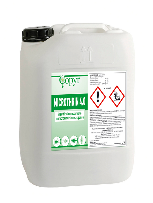 Microthrin 4.0 insecticide for civil and domestic use 5 lt