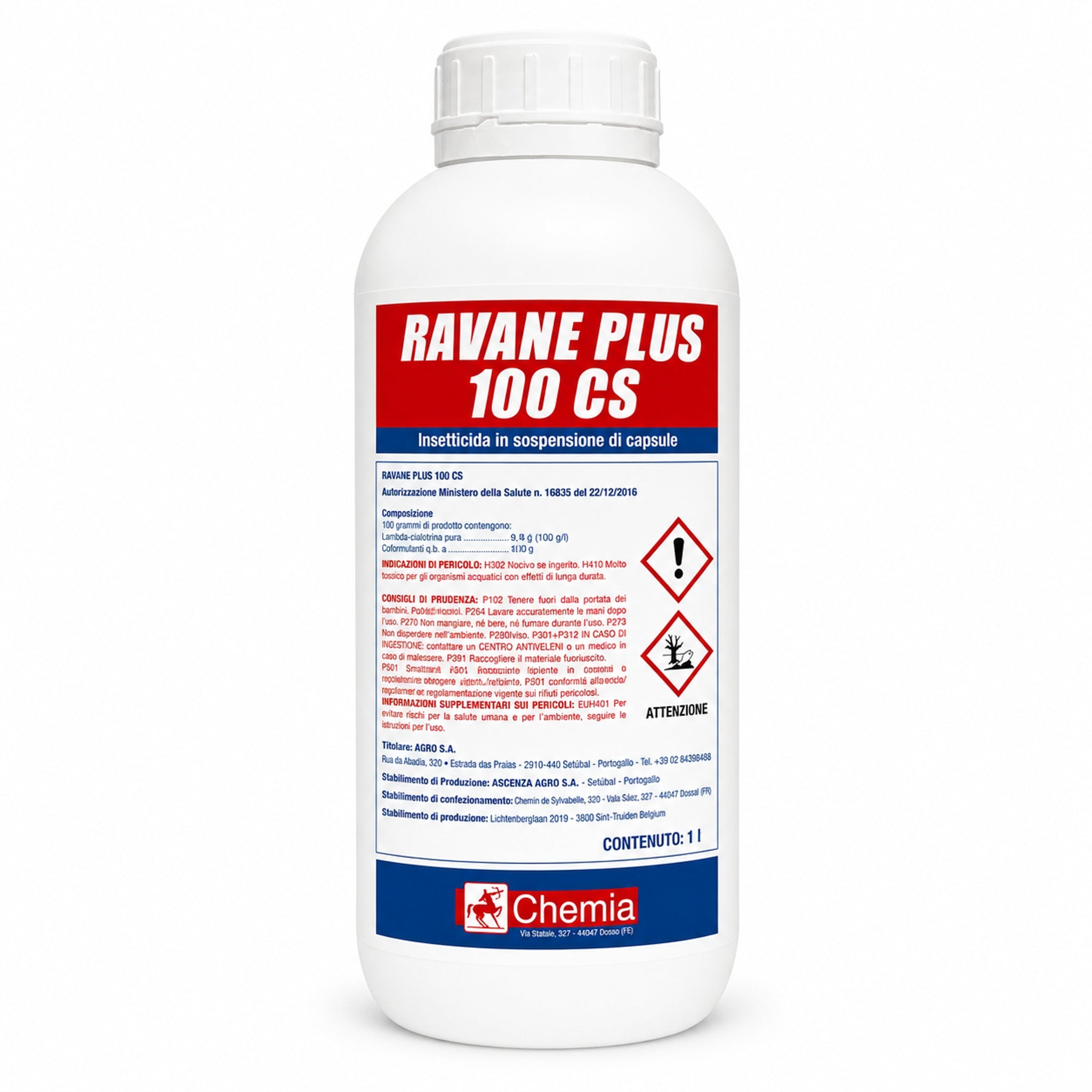 Ravane Plus 100 CS insetticida a largo spettro 1 L - lambda-cialotrina - NaturePro