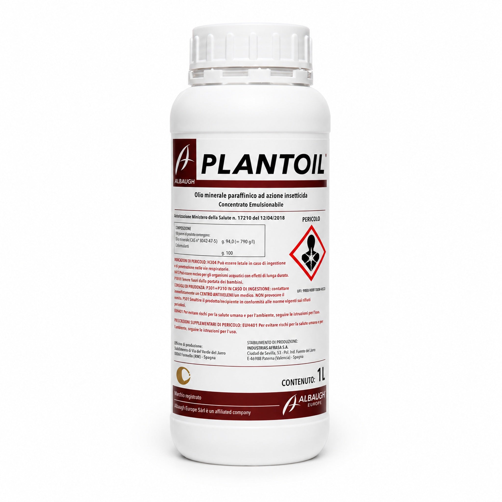 Plantoil - Olio minerale paraffinico 1L - Insetticida-acaricida biologico - NaturePro