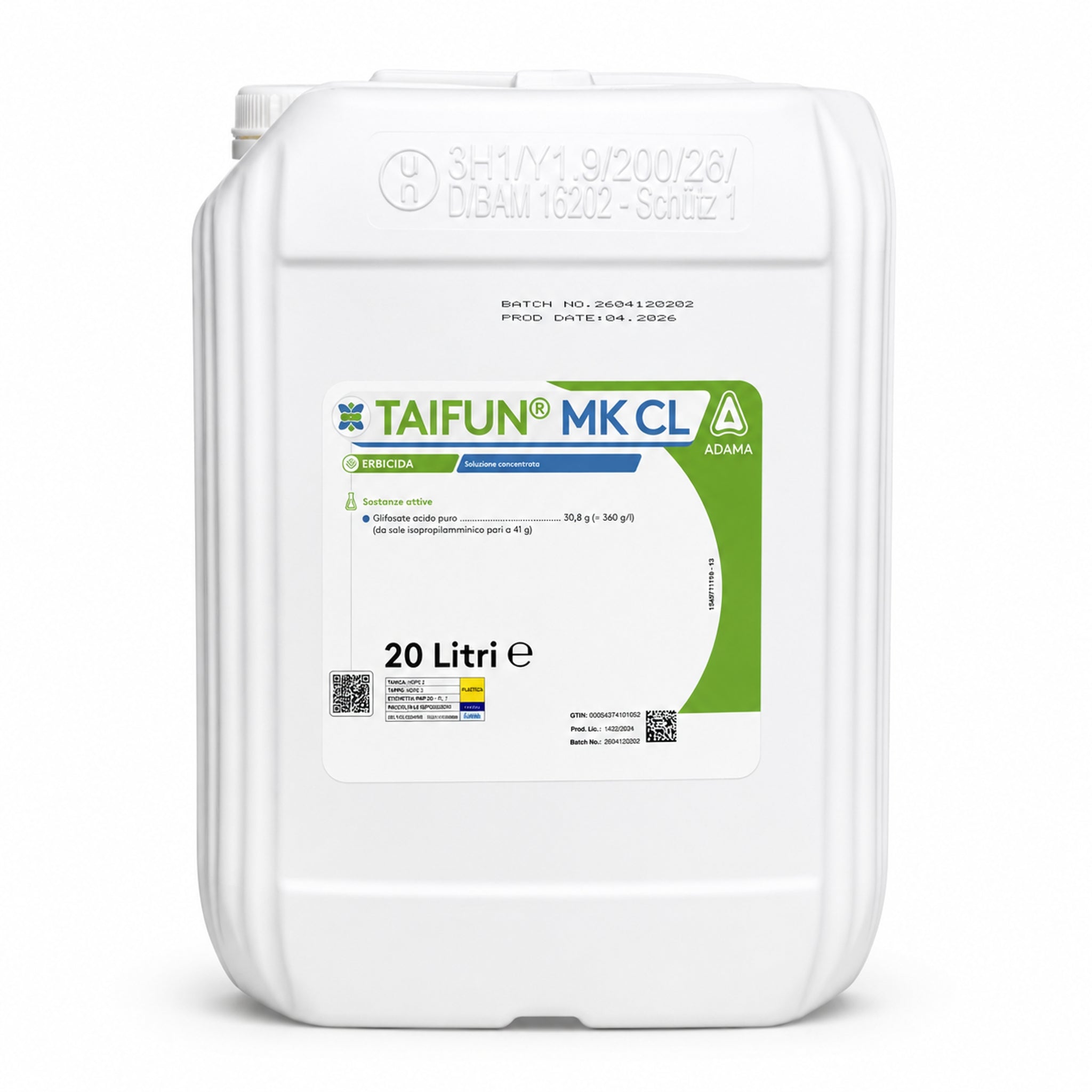 Diserbante sistemico Taifun Adama 20 L | Erbicida totale glifosate