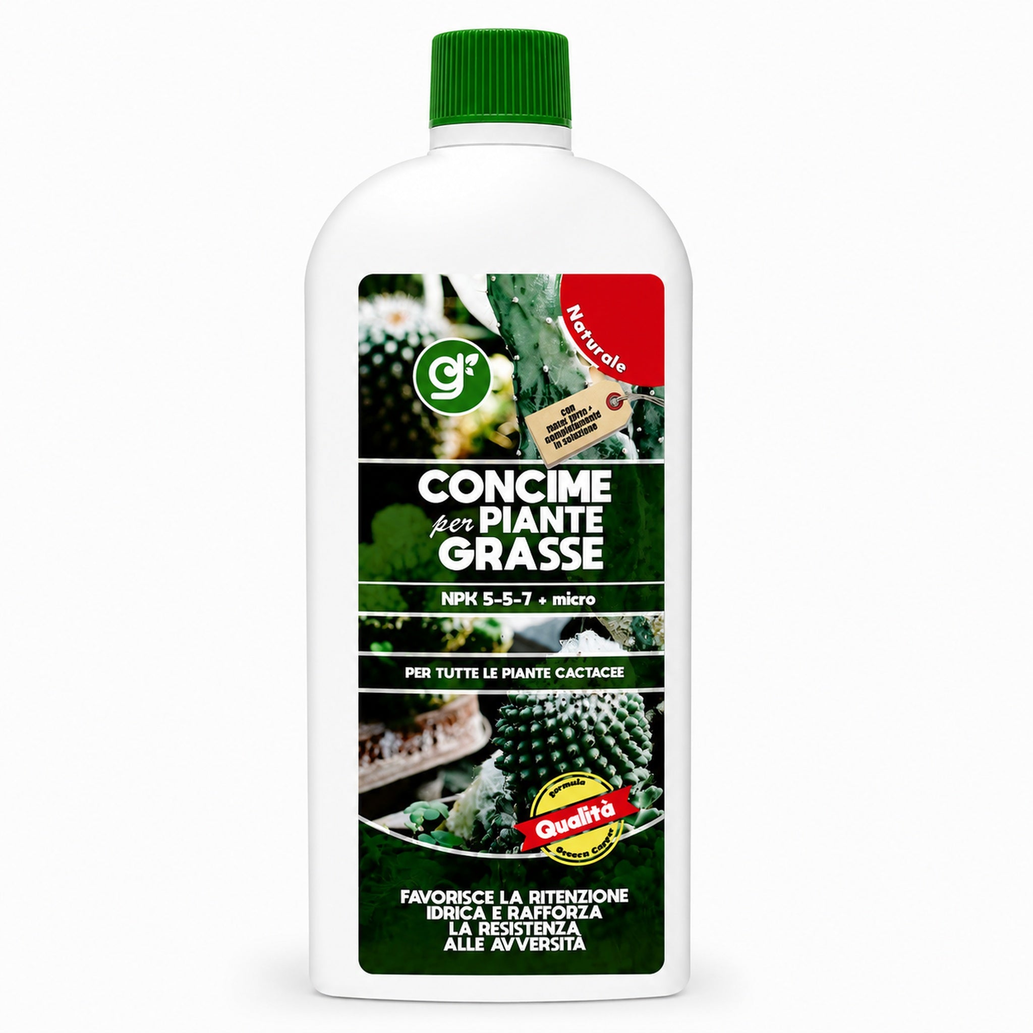 Concime naturale per piante grasse e cactus NPK 5-5-7 con microelementi 1L - NaturePro