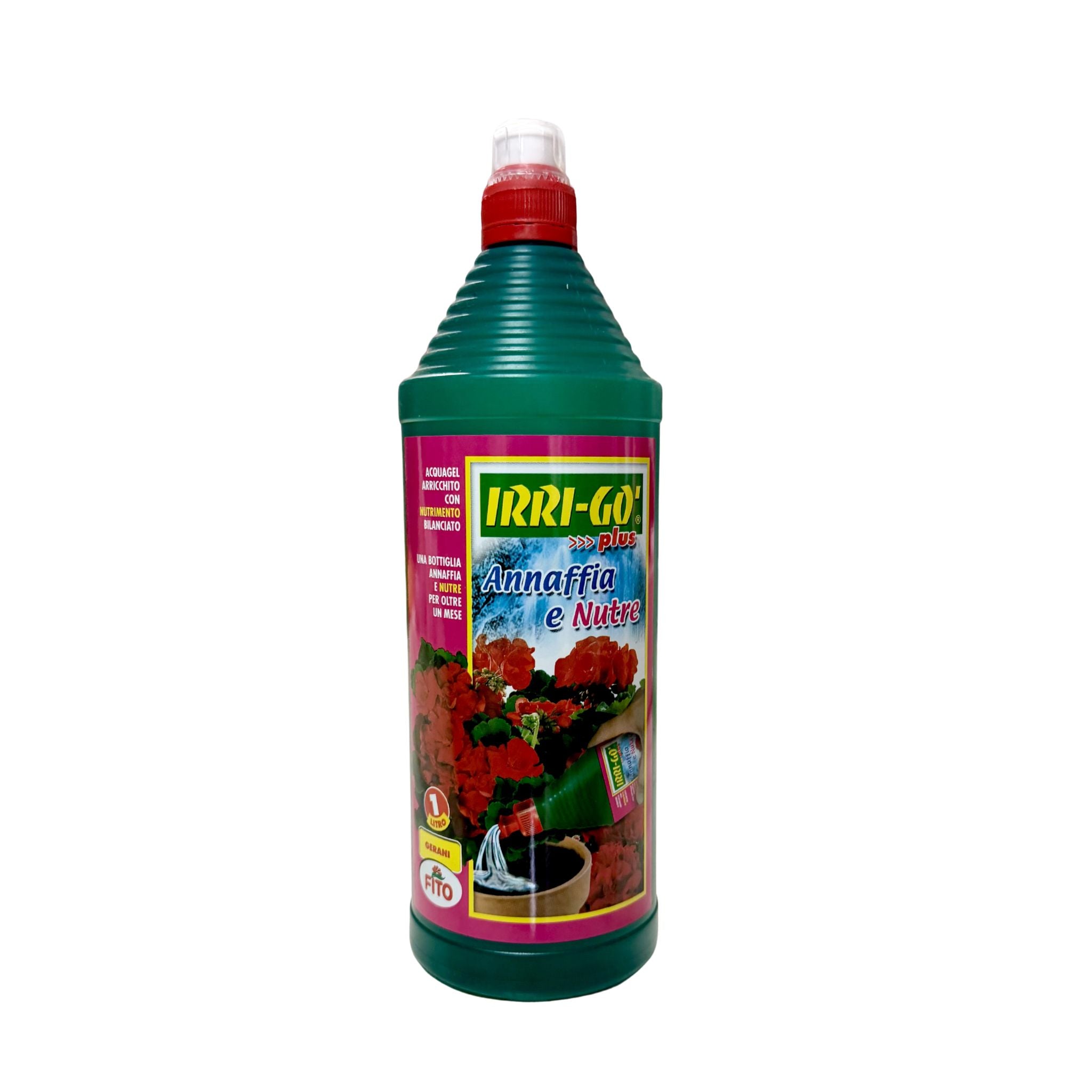 FITO IRRI-GÒ Plus Gerani 1 L – Acqua Complessata Annaffia e Nutre - NaturePro