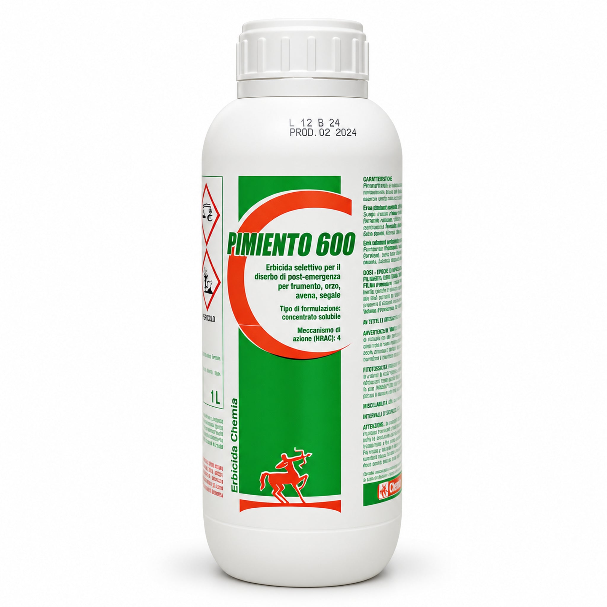 Pimiento 600 Selective herbicide for mixture with systemic weed killer