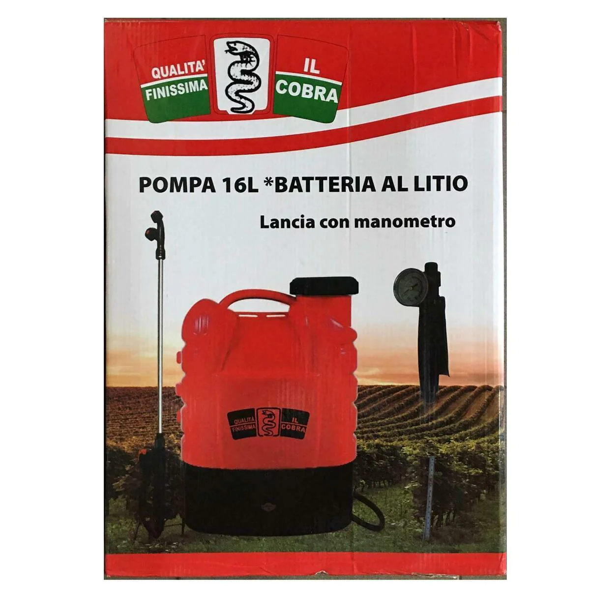 Pompa Irroratrice A Batteria 16L - 4 Ugelli, Spalla, Regolazione Pressione, Per Giardinaggio - Foto 5